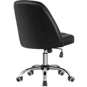 Yaheetech Faux Leather Mid Back Home Office Desk Chair Faux Leather Mid Back Home Office Desk Chair