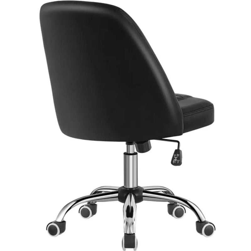 Yaheetech Faux Leather Mid Back Home Office Desk Chair Faux Leather Mid Back Home Office Desk Chair