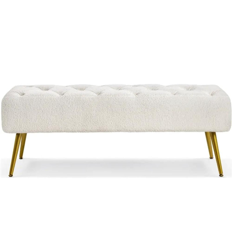 Upholstered Bedroom Benches Footrest Stool Ottoman Footstool Bench – view 7