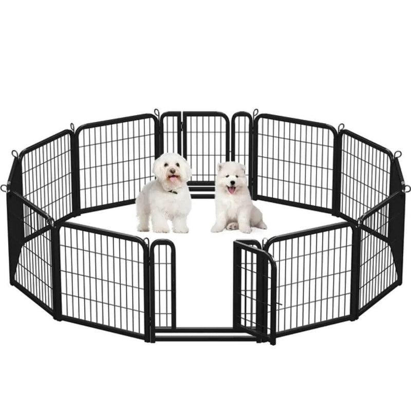 Yaheetech 12 Panels Dog Playpen Metal Pet Pen 12 Panels Dog Playpen Metal Pet Pen