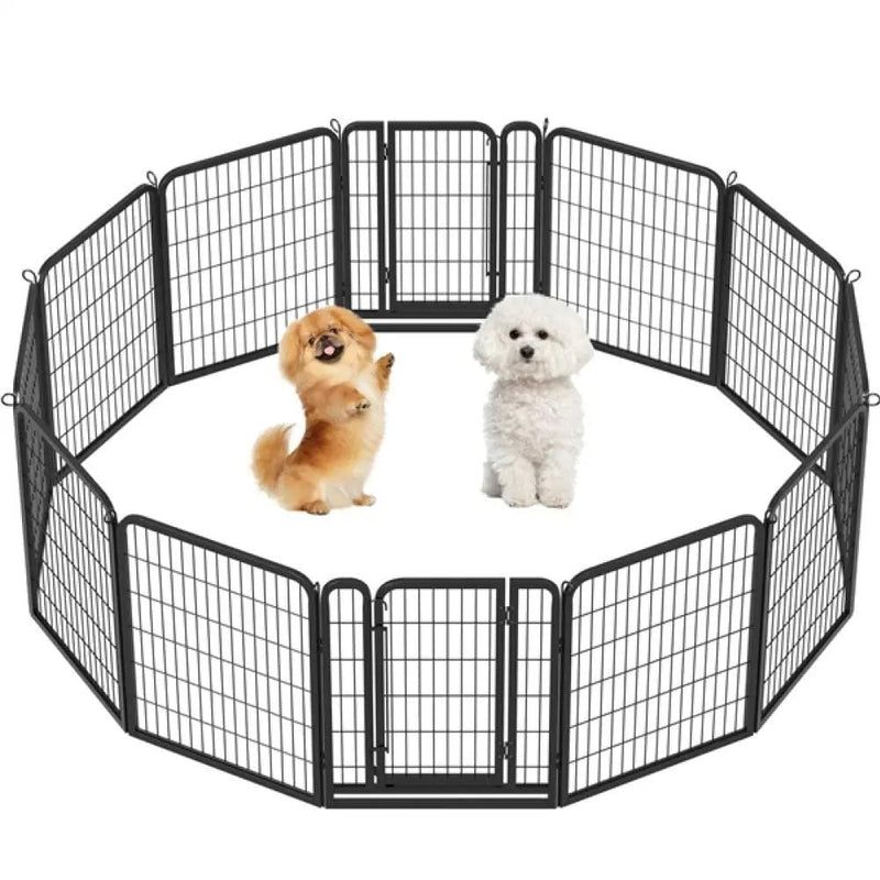Yaheetech 12 Panels Dog Playpen Pet Pen 12 Panels Dog Playpen Pet Pen