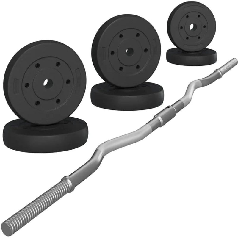 Yaheetech Barbell Weight Set 30kg Barbell Weight Set 30kg