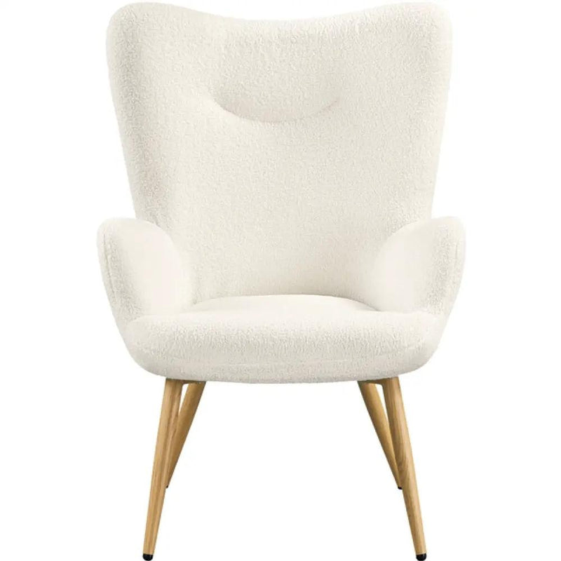 Yaheetech Boucle Accent Chair Armchair Boucle Accent Chair Armchair