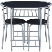 Yaheetech Modern Round Dining Table Set for 2 Dining Chairs Modern Round Dining Table Set for 2 Dining Chairs