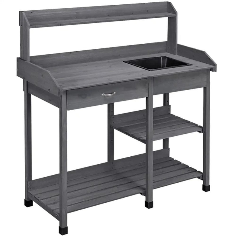 Yaheetech Garden Potting Bench with Basin Garden Work Bench Station Garden Potting Bench with Basin Garden Work Bench Station