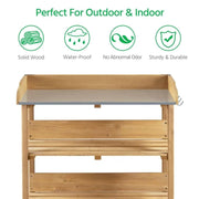 Yaheetech Outdoor Potting Bench Outdoor Potting Bench