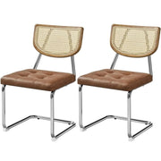 6PCS Mid-Century Modern Dining Chairs with Mesh Rattan Back – view 8