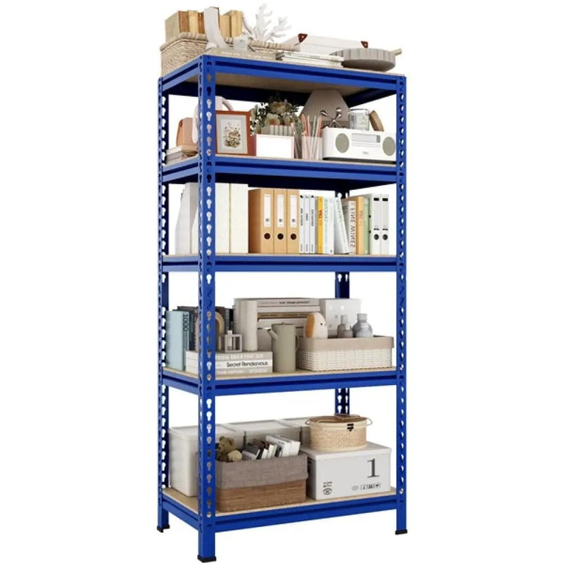 Yaheetech 5-Tier Utility Shelves Adjustable Metal Shelving Units 5-Tier Utility Shelves Adjustable Metal Shelving Units