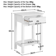 2pcs Improved Quality Wood Bedside End Table Storage Cabinet Night Stand – view 3