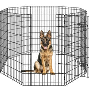 Yaheetech 8 Panel Foldable Metal Dog Exercise Pen 8 Panel Foldable Metal Dog Exercise Pen