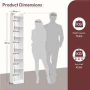 Yaheetech 7-layer Narrow Open Shelf Bookshelf 7-layer Narrow Open Shelf Bookshelf