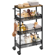 Yaheetech 4-Tier Storage Trolley Kitchen Trolley 4-Tier Storage Trolley Kitchen Trolley