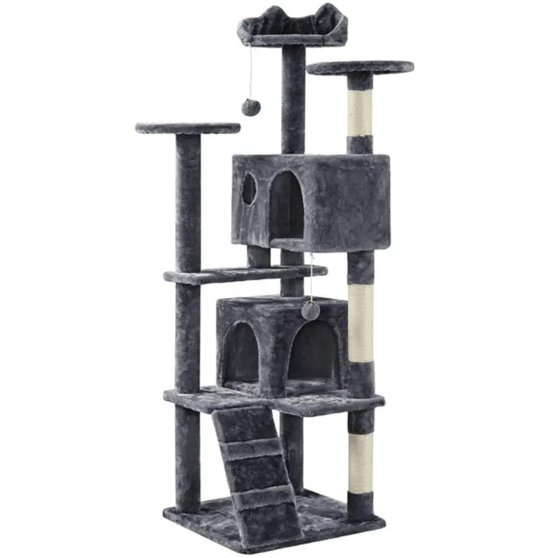 Yaheetech 158cm 158cm Tall Cat Tree Condo Kitten Tree Tower 158cm 158cm Tall Cat Tree Condo Kitten Tree Tower