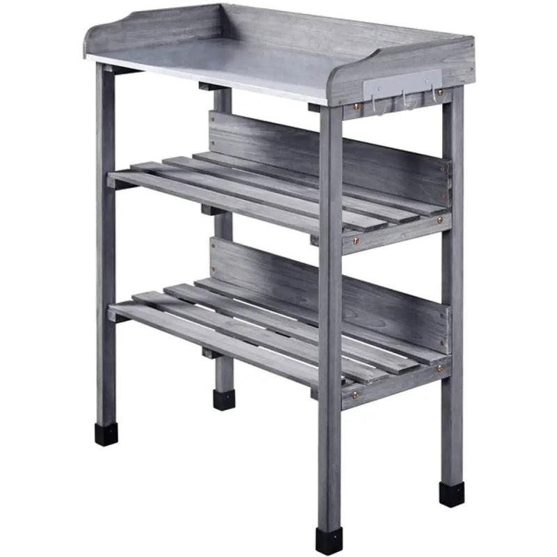 Yaheetech 3-layer Outdoor Potting Bench Gardening Table 3-layer Outdoor Potting Bench Gardening Table