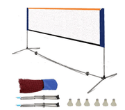 salelink.co.nz Unbranded Portable Badminton Net Set 4.1m + Balls Portable Badminton Net Set 4.1m + Balls | Action Outdoors NZ