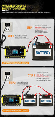 salelink.co.nz Unbranded Car Battery Charger Car Battery Charger (PR8653) | Action Outdoors NZ