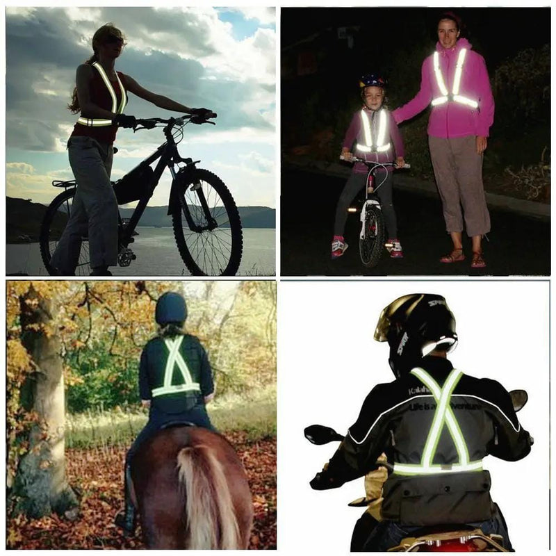High Visibility Day And Night Adjustable Elastic Strip Safety Gear – view 4