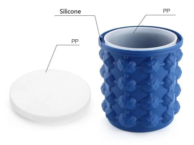 Small Ice Cube Maker Genie Silicone Wine Ice Bucket Big Ice Cube Tray Mold Cup – view 6