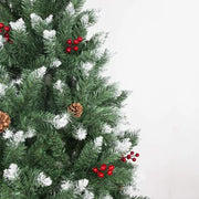 2.1M Christmas Tree 1100 Tips with Red Berries and Pinecones – view 5