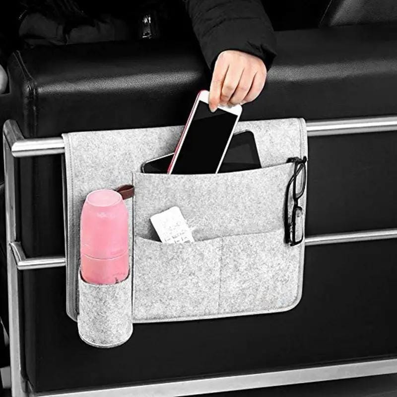 Sofa Armrest Storage Organizer Light Gray – view 5