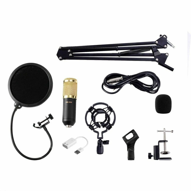 salelink.co.nz Unbranded BM800 Condenser Microphone Kit BM800 Condenser Microphone Kit - Black | Action Outdoors NZ