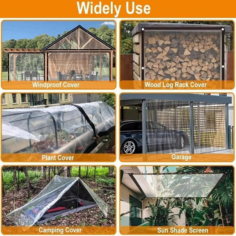 salelink.co.nz Unbranded Clear Tarpaulin 2MX3M Clear Tarpaulin 2MX3M | Action Outdoors NZ