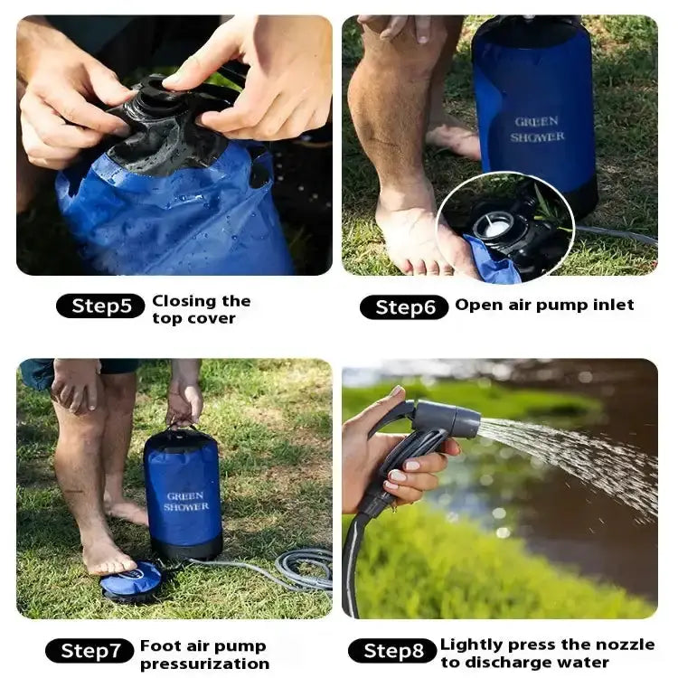 Habicare 11L Portable Inflatable Camping Shower Bag 11L Portable Inflatable Camping Shower Bag
