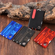 Habicare SS 12 in 1 Multi Tool Card Habicare 12-in-1 Credit Card Multi-tool for Camping