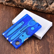 Habicare SS 12 in 1 Multi Tool Card Habicare 12-in-1 Credit Card Multi-tool for Camping