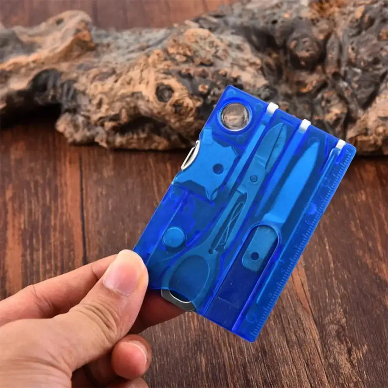 Habicare SS 12 in 1 Multi Tool Card Habicare 12-in-1 Credit Card Multi-tool for Camping
