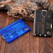 Habicare SS 12 in 1 Multi Tool Card Habicare 12-in-1 Credit Card Multi-tool for Camping