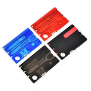 Habicare SS 12 in 1 Multi Tool Card Habicare 12-in-1 Credit Card Multi-tool for Camping