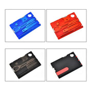 Habicare SS 12 in 1 Multi Tool Card Habicare 12-in-1 Credit Card Multi-tool for Camping