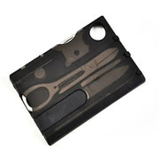 Habicare SS 12 in 1 Multi Tool Card Habicare 12-in-1 Credit Card Multi-tool for Camping