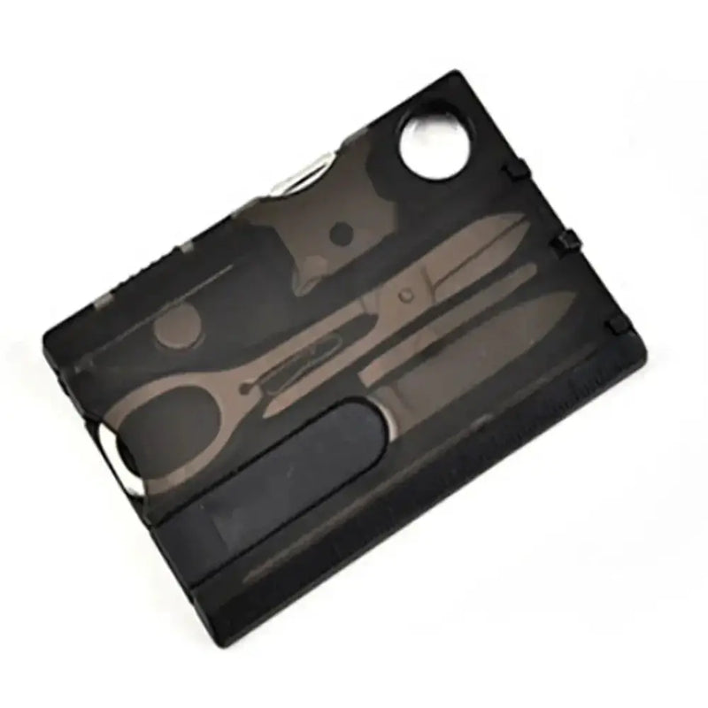 Habicare SS 12 in 1 Multi Tool Card Habicare 12-in-1 Credit Card Multi-tool for Camping