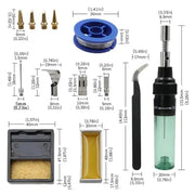 Habicare HBC Portable Gas Soldering Iron Kit Portable Gas Soldering Iron for DIY Repairs