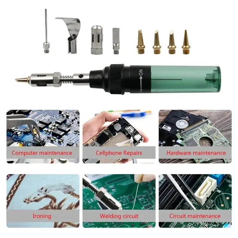 Habicare HBC Portable Gas Soldering Iron Kit Portable Gas Soldering Iron for DIY Repairs