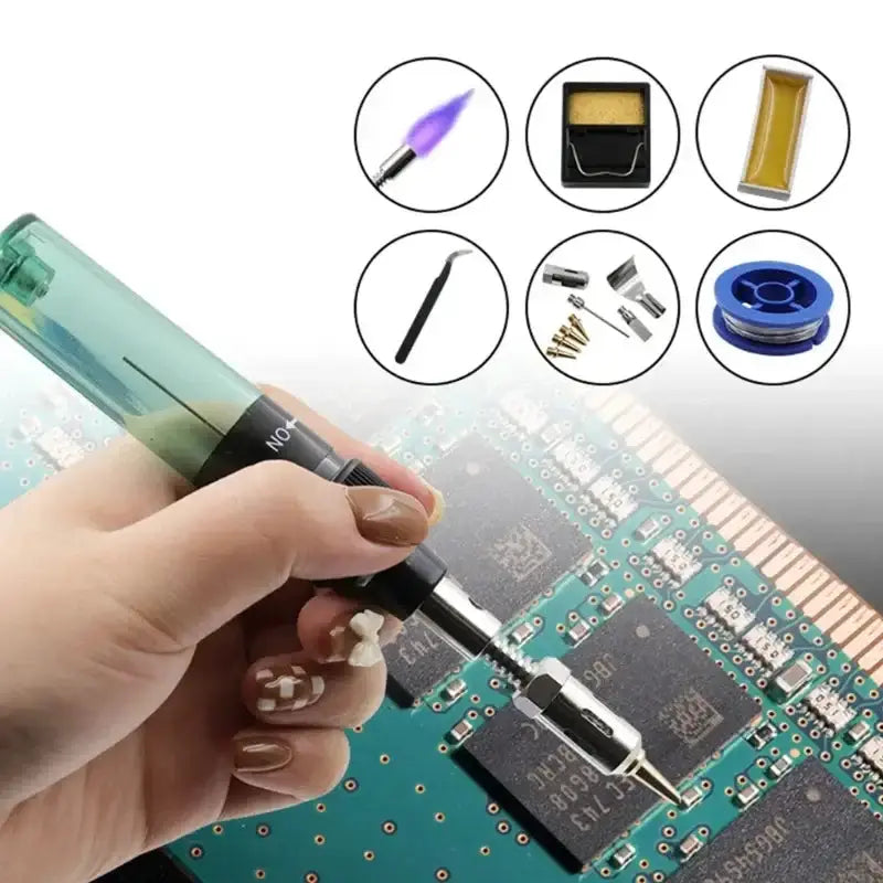 Habicare HBC Portable Gas Soldering Iron Kit Portable Gas Soldering Iron for DIY Repairs
