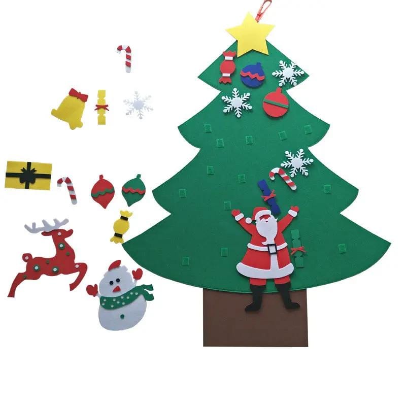 salelink.co.nz Unbranded DIY Felt Christmas Tree Set DIY Felt Christmas Tree Set (PR5126 (2)) | Action Outdoors NZ