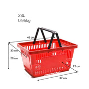 dealonline.co.nz dealonline.co.nz Shopping Basket 48cm Blue Shopping Basket 48cm Blue