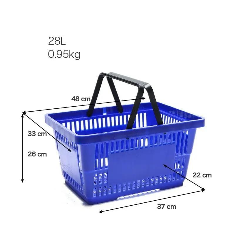 dealonline.co.nz dealonline.co.nz Shopping Basket 48cm Blue Shopping Basket 48cm Blue
