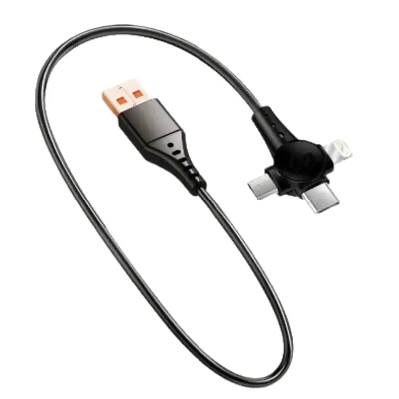 Habicare TWS 120W 3-in-1 USB-C Super-Fast Retractable Charging Cable 120W 3-in-1 USB-C Super-Fast Retractable Charging Cable