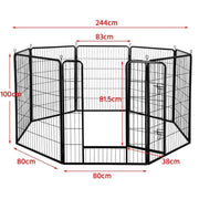 Yaheetech Heavy Duty 8 Panel Pet Playpen Heavy Duty 8 Panel Pet Playpen