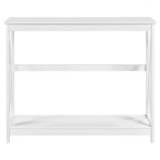 2-Tier X-Design Console Table Industrial Side Console Table End Table – view 4