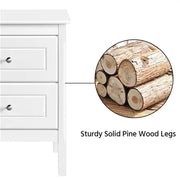 Yaheetech 1 Pair End Tables Side Table Nightstand 1 Pair End Tables Side Table Nightstand