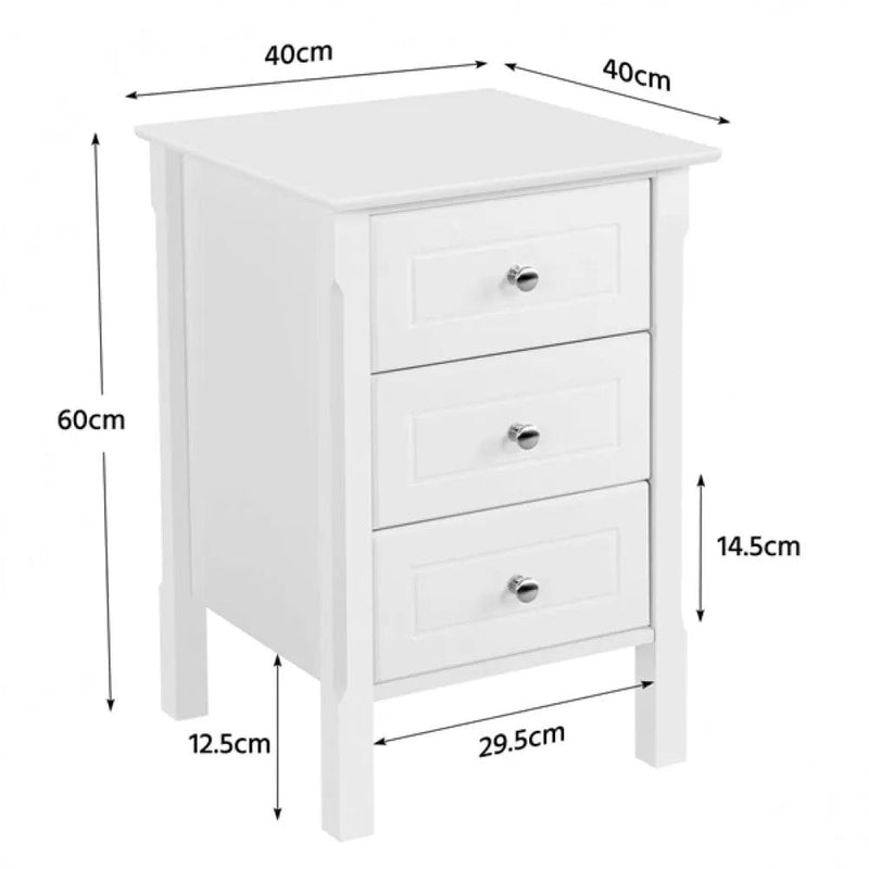 Yaheetech 2pcs Bedside Table Side Table End Table Nightstand 2pcs Bedside Table Side Table End Table Nightstand