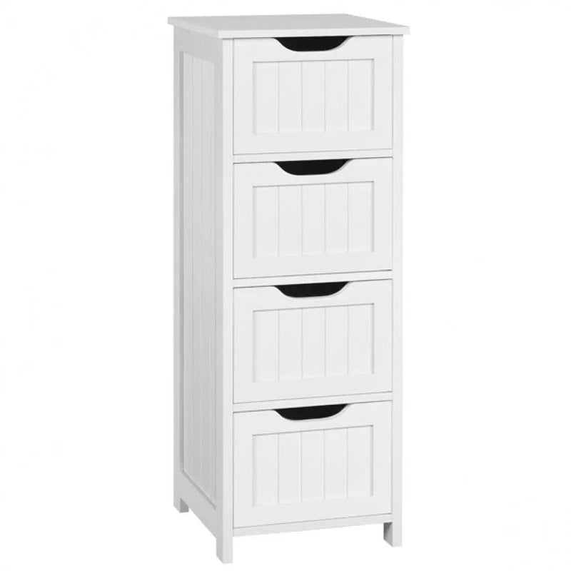 Yaheetech Bathroom Floor Cabinet Wooden Side Storage Organizer Bathroom Floor Cabinet Wooden Side Storage Organizer
