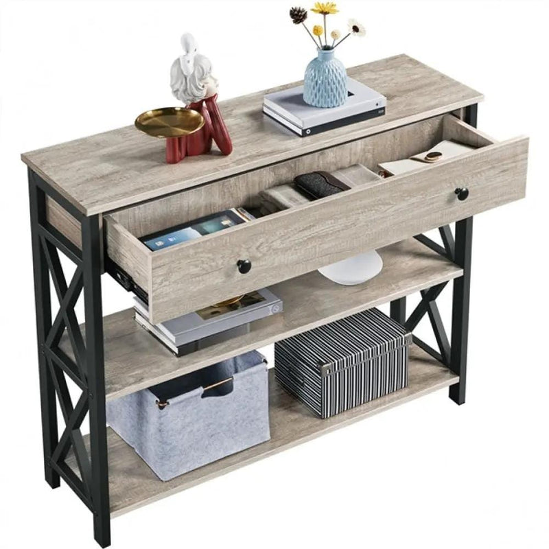 Yaheetech Vintage Wooden Console Table Hall Table Entryway Table Vintage Wooden Console Table Hall Table Entryway Table