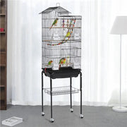 Yaheetech Rolling Metal Bird Cage with Detachable Stand Rolling Metal Bird Cage with Detachable Stand