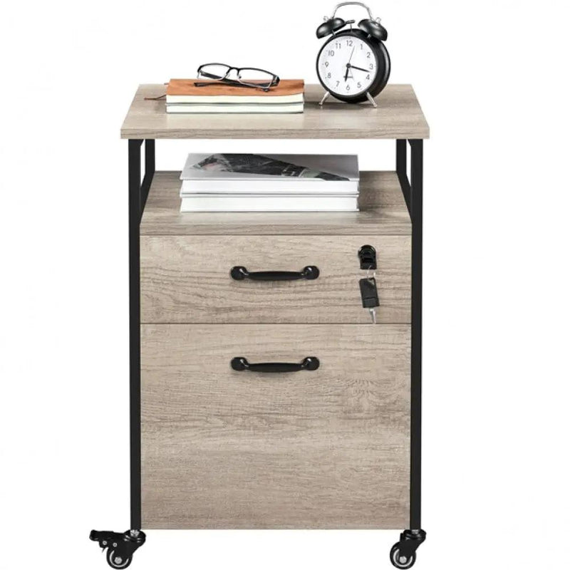 Yaheetech Mobile Office File Cabinet Mobile Office File Cabinet